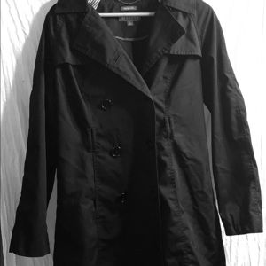 Mid length black coat